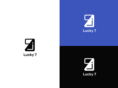 Lucky7 branding design logo vector