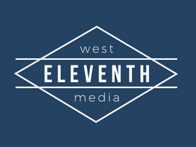 Logo Design West Eleventh Media clean design logo simple typography