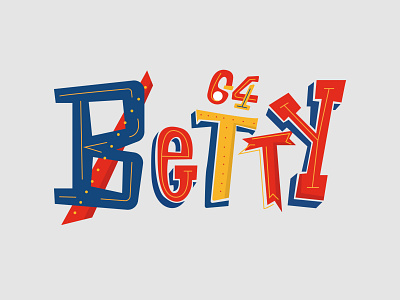64 Betty branding design illustration logo logo design modern signature logo typography unique watercolor