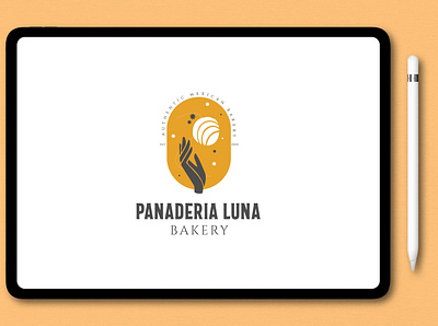 Panaderia Luna branding design illustration logo design modern signature logo typography unique watercolor