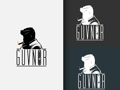 GUVNOR branding cigar design illustration logo logo design modern signature logo unique