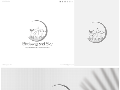 Birdsong and Sky Retreats branding branding inspiration and more design illustration logo logo design modern signature logo unique