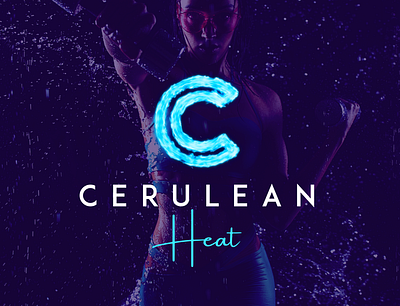 Cerulean Heat bhaider9943 blue branding exercise fitness flare heat illustration logo logo design modern passion professional style sun swimming gear unique women