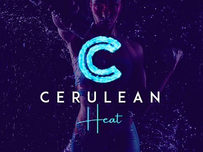 Cerulean Heat bhaider9943 blue branding exercise fitness flare heat illustration logo logo design modern passion professional style sun swimming gear unique women