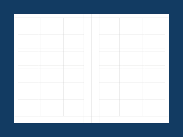 A4 Three Column Grid System for Adobe InDesign by Stephen Kelman on ...