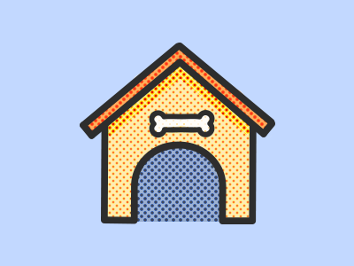 Doghouse icon illustration