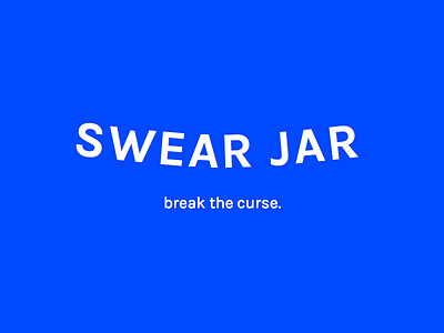 Swear Jar branding logo logotype
