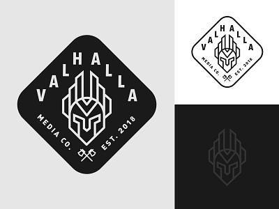 Valhalla / Final Logo branding design illustration logo typography vector