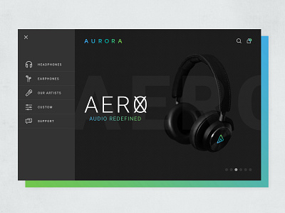 Aurora Site Exploration branding design gradients illustration logo site typography ui ux web web site