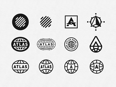 Atlas Logo Concepts atlas branding compass globe logo world