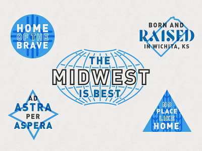 Local/Hometown Marks branding illustration kansas local marks midwest wichita