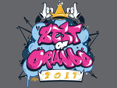 Best Of Orlando • 2017 bubble letters graffiti letters logos orlando throw up letters typography vector art