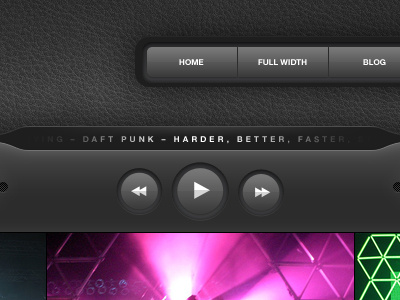 Player better buttons daft punk dj faster harder marquee menu music player