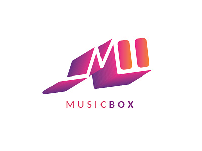 Music Box branding design illustrator logo