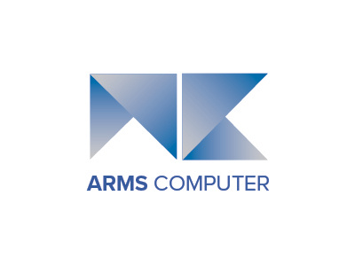 Arms Computer branding design illustrator logo