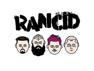 Rancid band fan art art band bandmerch bands illustrator punk punks punksnotdead rancid vector vectorart