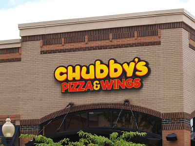 Chubby's Pizza & Wings Branding branding design logo vector vinyl wrap