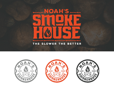 Noah’s Smokehouse branding graphics large format logo packaging print