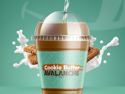 Cookie Butter Avalanche branding design graphics logo packaging print typography vector