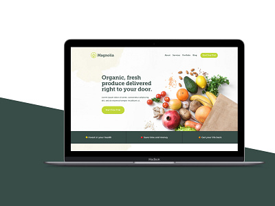 Organic Produce Website Template