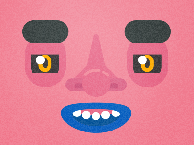 face app character children closeup eyes face family mouth nose pink