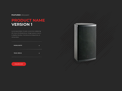Website featured product 2 audio product sound sound system web web design website