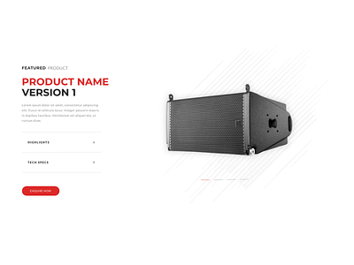 Website featured product 3 audio product sound sound system web web design website