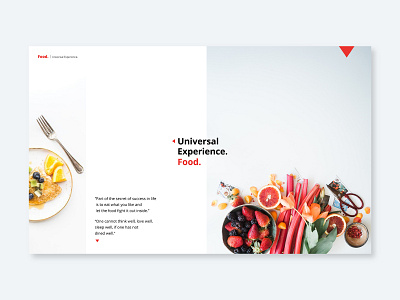 Universal Experience - Cooking Website branding design illustrator minimal type web