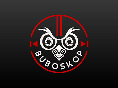 Buboskop Logo logo logo design logos owl