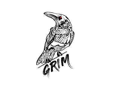 logo design branding crow crowlogo graphicdesign grim logo logo crow logodesign