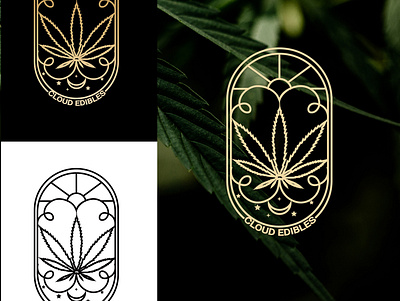 cloud logo cbd product logo handdrawntype logo logo design marijuana logo