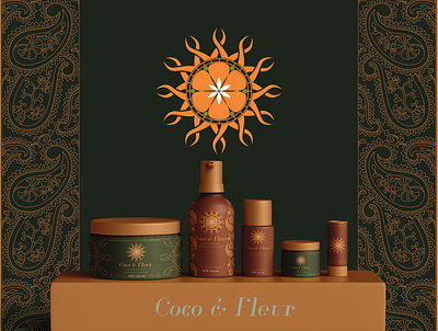Coco & Fleur logo design branding cosmeticslogo design illustration label design logo logo design logodesign logotype