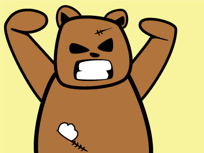 Teddy angrycute teddy bear yellow