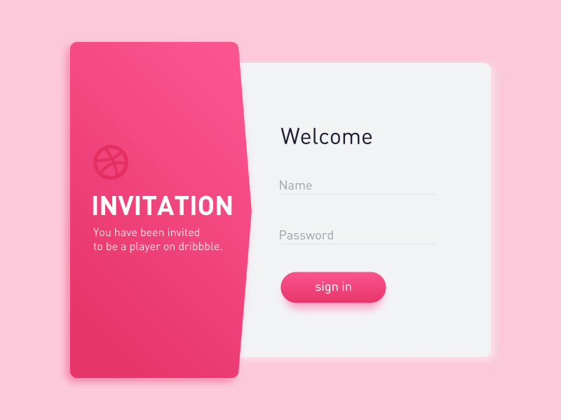 Hello Dribbble debut dribbble effect first gif invite shot ux