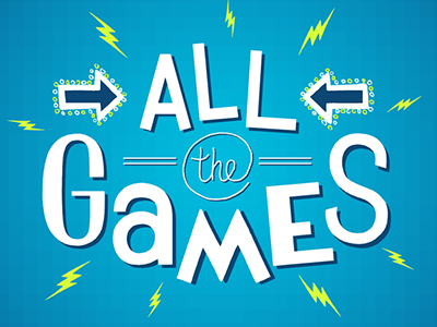 All The Games lettering typography