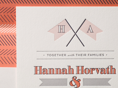 Letterpress wedding designs