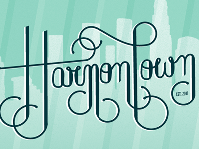 Hand lettering - Harmontown