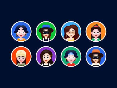 Avatars avatar colorful graphic design illustration