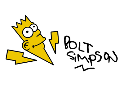 Yep just Bolt Simpson bart bolt lightning simpson