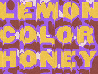 Lemon Glow beach house digital illustration drip lyrics noise typography