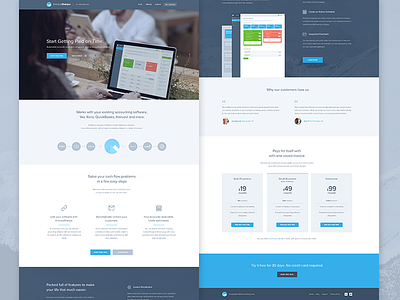 Invoice Sherpa Homepage Redesign app dashboard flat interface invoices modern ui ux web web design website