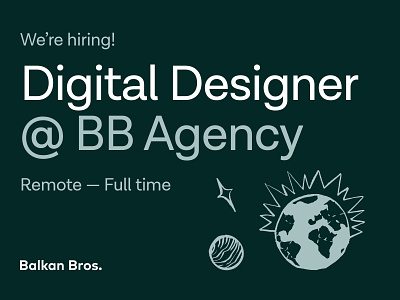 BB Agency - Hiring Designers! agency bbagency digital designer graphic design hiring job join position product design ui ux web design website work