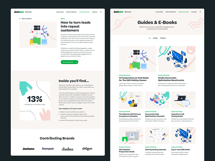 Justuno - Resources by Balkan Brothers on Dribbble