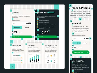 Justuno - Systemic Design b2b bbagency cms design design system grid layout margins modules padding product design saas spacing systemic design ui user experience user interface ux visual identity website design