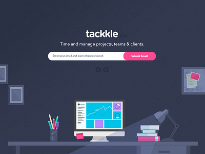 Tackkle Pre-Beta Landing Page