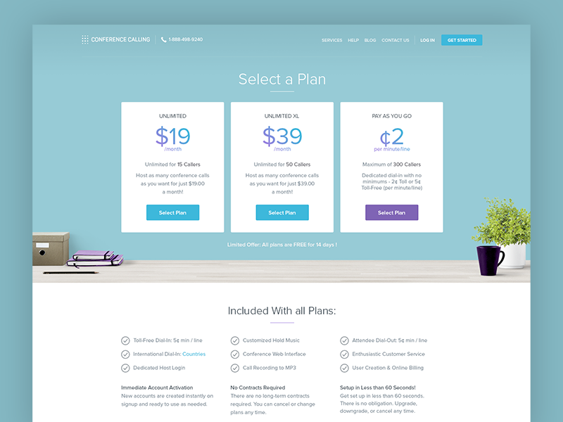 Conference Calling Pricing by Balkan Brothers on Dribbble