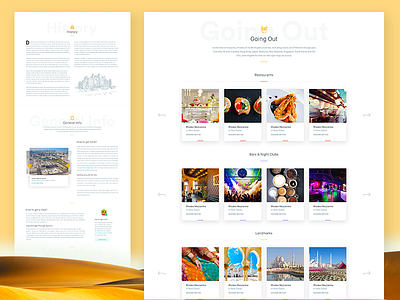 Clearmove - City Guide "Dubai" clean clearmove design home moving page responsive travel ui ux web website