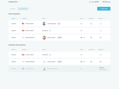 Conference Calling - Manage a Call by Balkan Brothers on Dribbble