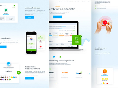 InvoiceSherpa - Homepage Redesign balkanbrothers clean design homepage invoice user experience ux web design website