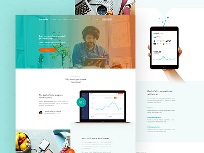 Teachable - Affiliate Onboarding clean design page user experience ux web website